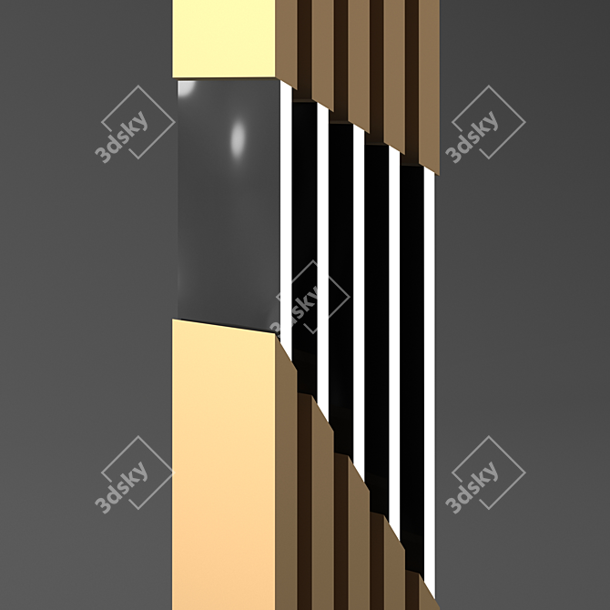 Sleek 2014 Light Fixture 3D model image 2