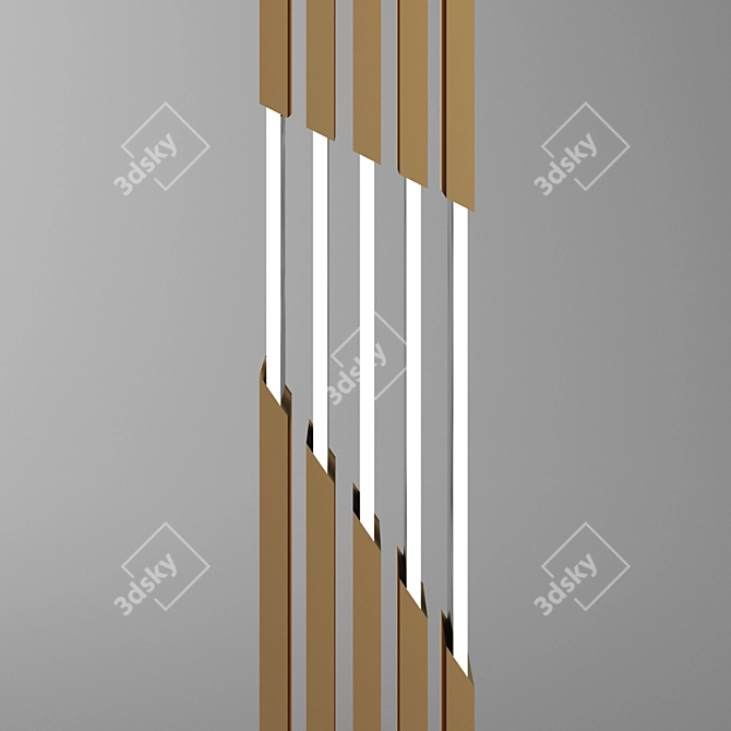 Sleek 2014 Light Fixture 3D model image 4