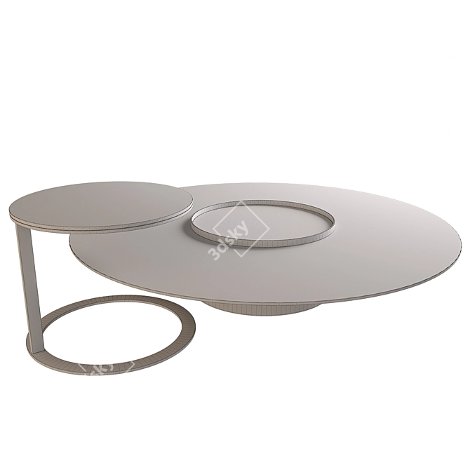 Minimalist Side Table TETHYS 3D model image 2