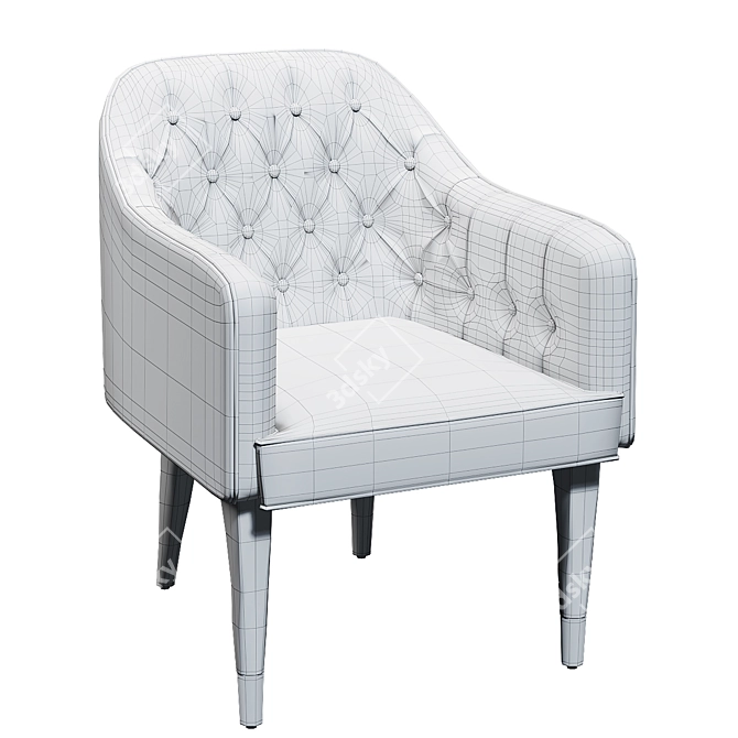 Delton Armchair: Stylish and Comfortable 3D model image 2