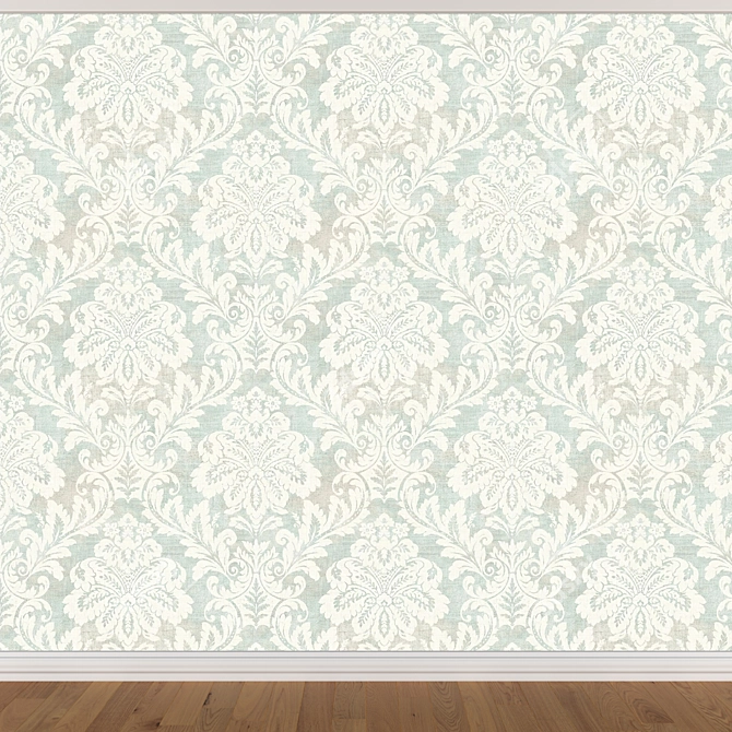 Seamless Wallpaper Set: 3 Colors 3D model image 4