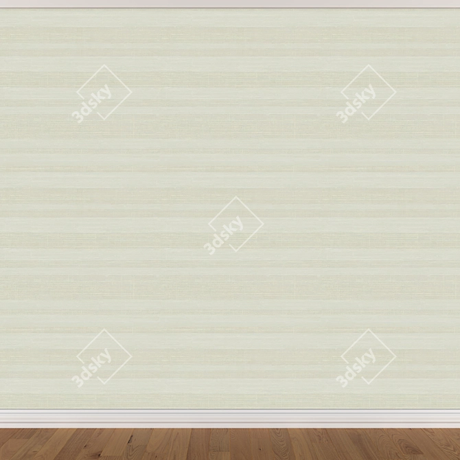 Title: Seamless Wallpaper Set - 3 Colors 3D model image 4