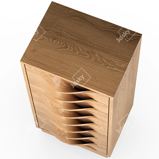 Modern Foldable Cupboard | 2025mm x 760mm x 1000mm 3D model image 3