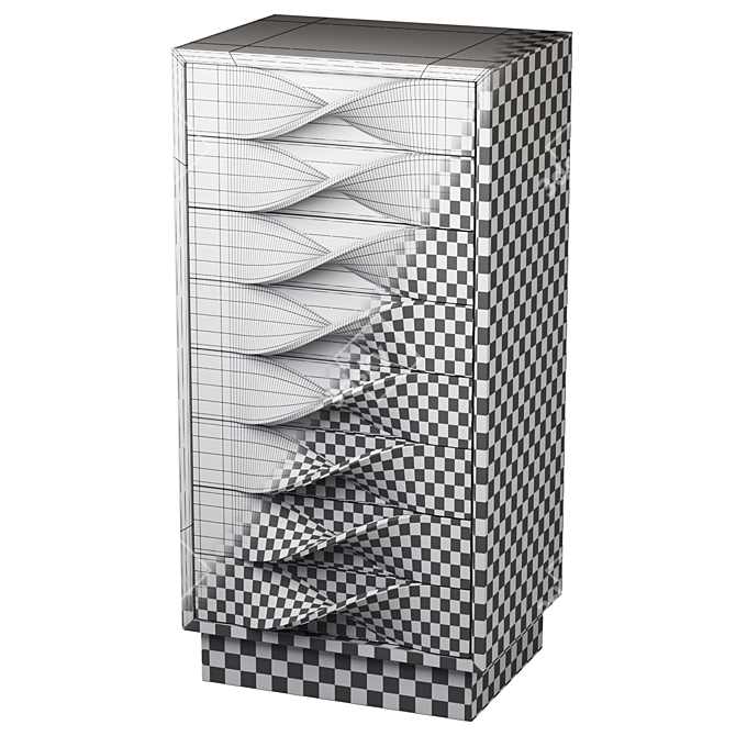 Modern Foldable Cupboard | 2025mm x 760mm x 1000mm 3D model image 5