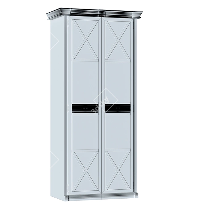 Country Charm Wardrobe 3D model image 2