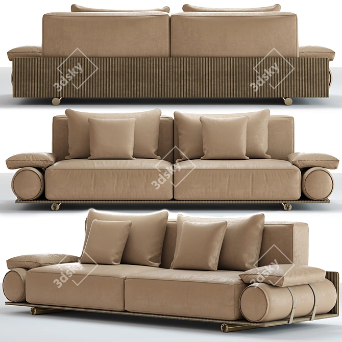 Donovan Sofa: Unparalleled Elegance & Comfort 3D model image 1