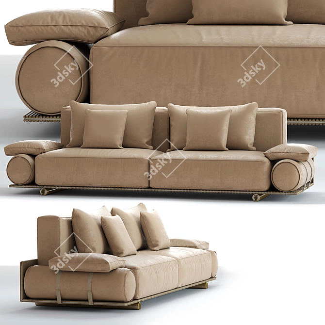 Donovan Sofa: Unparalleled Elegance & Comfort 3D model image 2