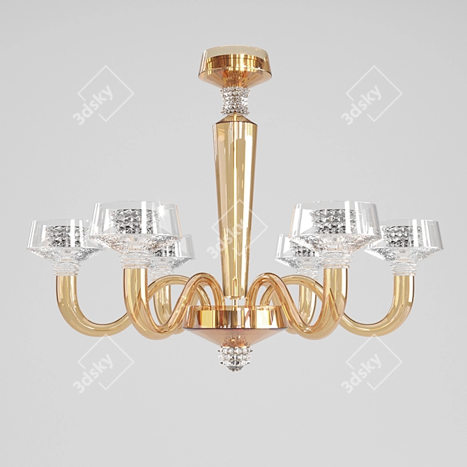 Elegant Rosati Chandelier: Polys 88062 3D model image 1