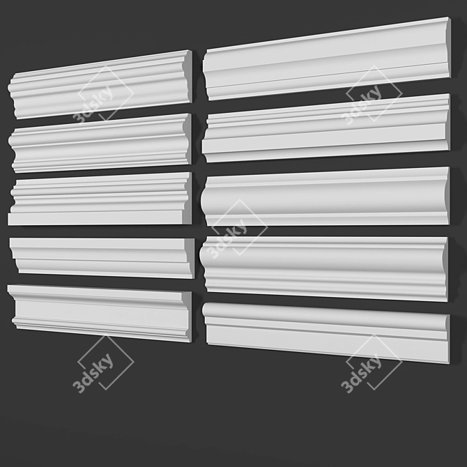 Orac Cornice Collection | 10 Unique Moldings 3D model image 1