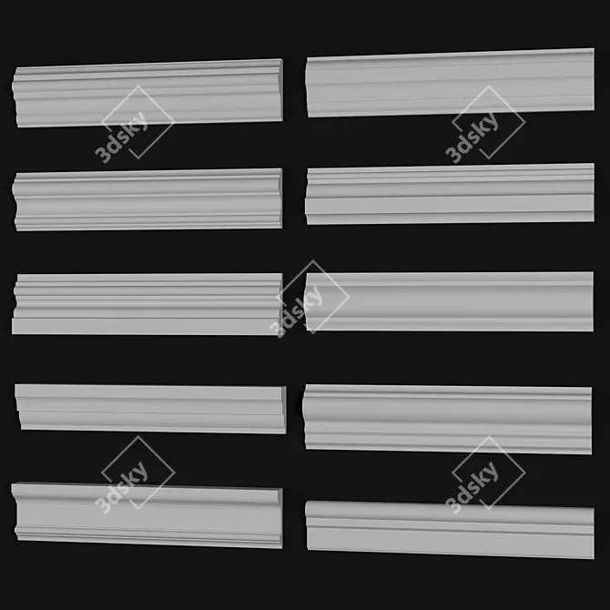 Orac Cornice Collection | 10 Unique Moldings 3D model image 12