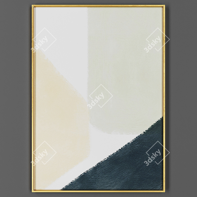 Elegant Photo Frame 3D model image 1