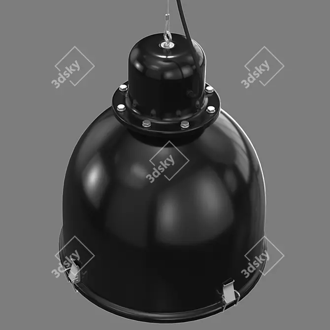 Svartnora Pendant Lamp: Black Elegance 3D model image 2