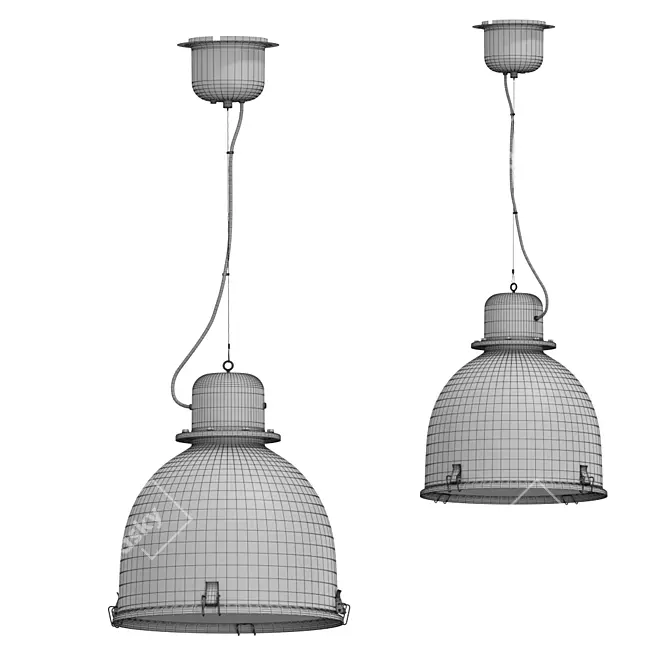 Svartnora Pendant Lamp: Black Elegance 3D model image 3