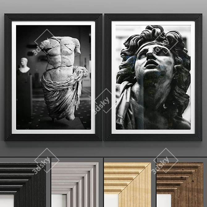 Art Frame 546: Elegant & Versatile 2-piece Texture Set 3D model image 1