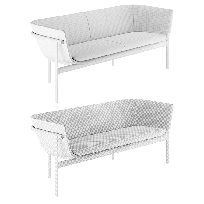 Tailor Lounge Sofa: Modern Comfort for Your Home 3D model image 4