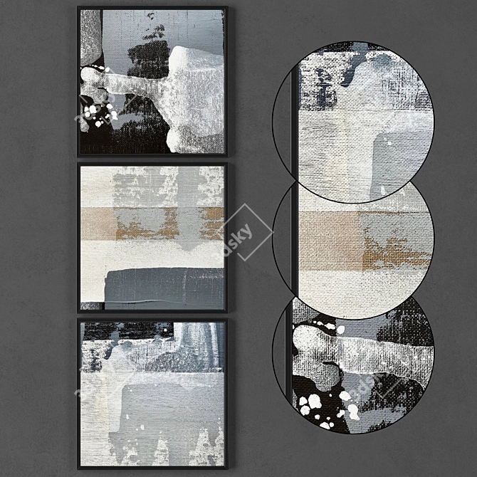 Texture Collection: 3 Frames (400x400mm) 3D model image 1