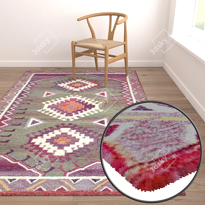 Versatile High-Quality Carpet Set 3D model image 5