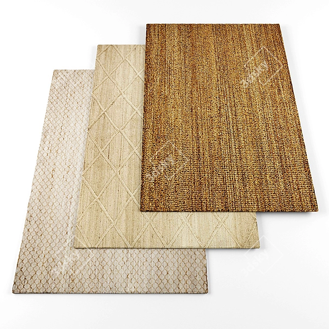 Textured Carpet Collection 3D model image 1