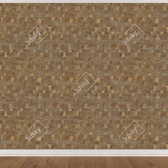 Seamless Wallpaper Set: 3 Textures 3D model image 2