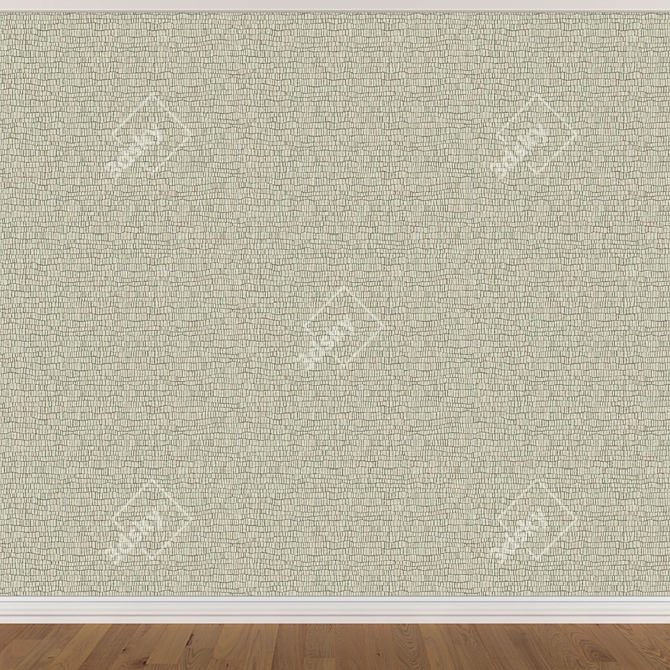 Seamless Wallpaper Set: 3 Colors 3D model image 2