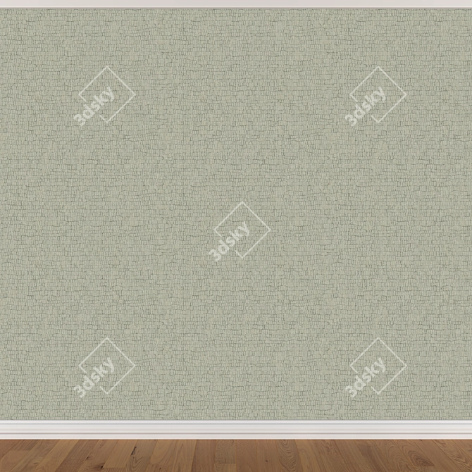 Seamless Wallpaper Set: 3 Colors & Textures 3D model image 4