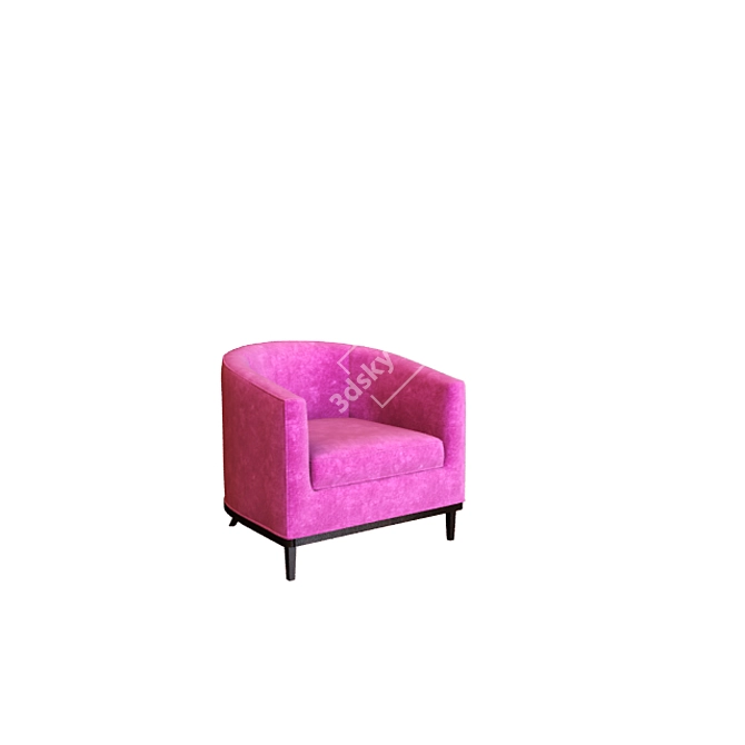 Elegant Vray Textured Chair 3D model image 1