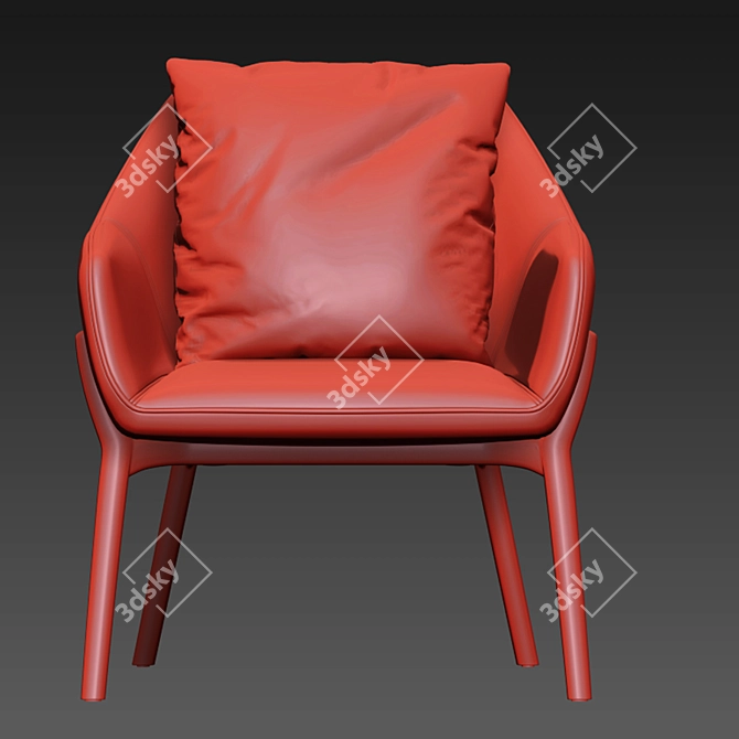 ErgoChic Nido Armchair 3D model image 5