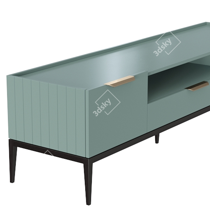 Modern Metropolitan TV Cabinet 3D model image 2