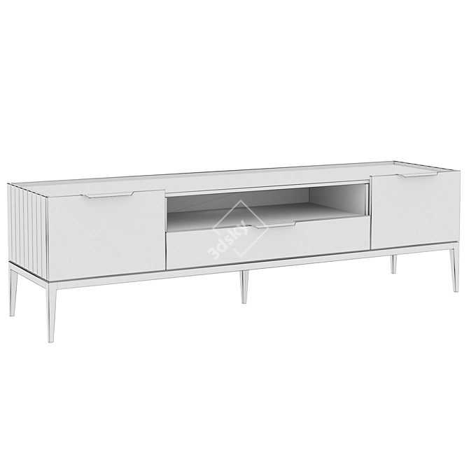 Modern Metropolitan TV Cabinet 3D model image 3