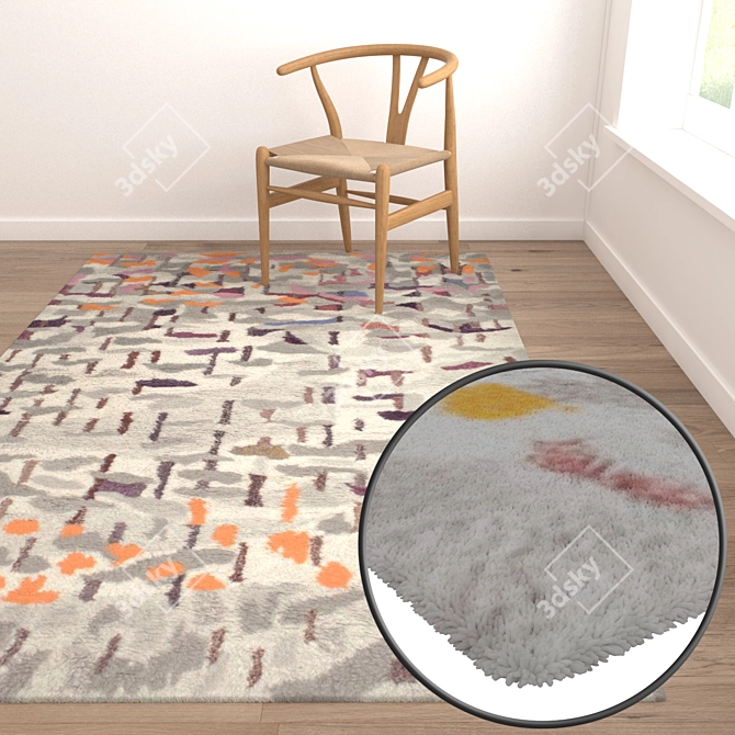 Luxurious Carpet Set: High-Quality Textures, Multiple Variations 3D model image 5