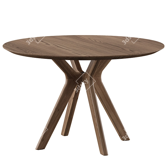 Clark Round Dining Table: Stylish and Versatile 3D model image 4
