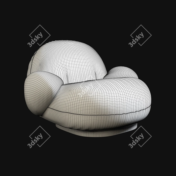 Stylish Pacha Lounge Chair: Ultimate Comfort 3D model image 2