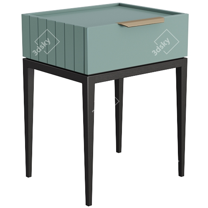 Metropolitan Bedside Table: Sleek and Stylish 3D model image 2