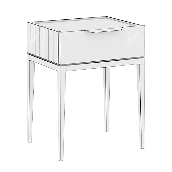 Metropolitan Bedside Table: Sleek and Stylish 3D model image 3