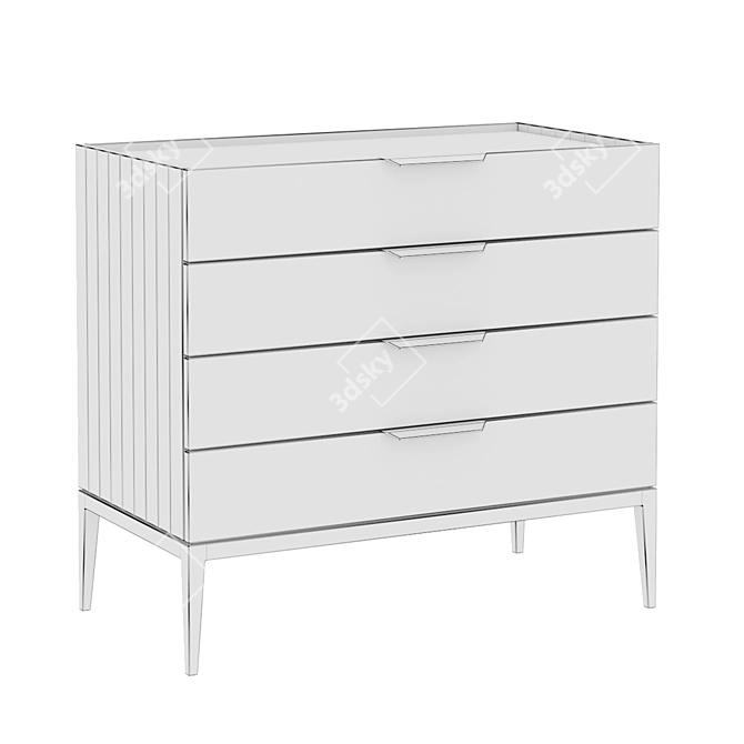 Metropolitan Small Chest: Elegant Storage Solution 3D model image 3