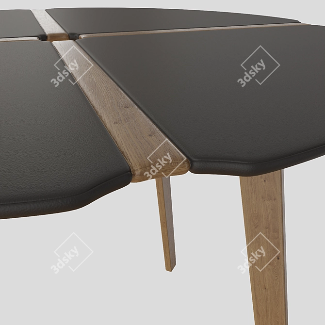 Round Kitchen Dining Table 3D model image 3