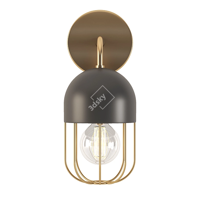 Sleek & Stylish Wall Light 3D model image 2