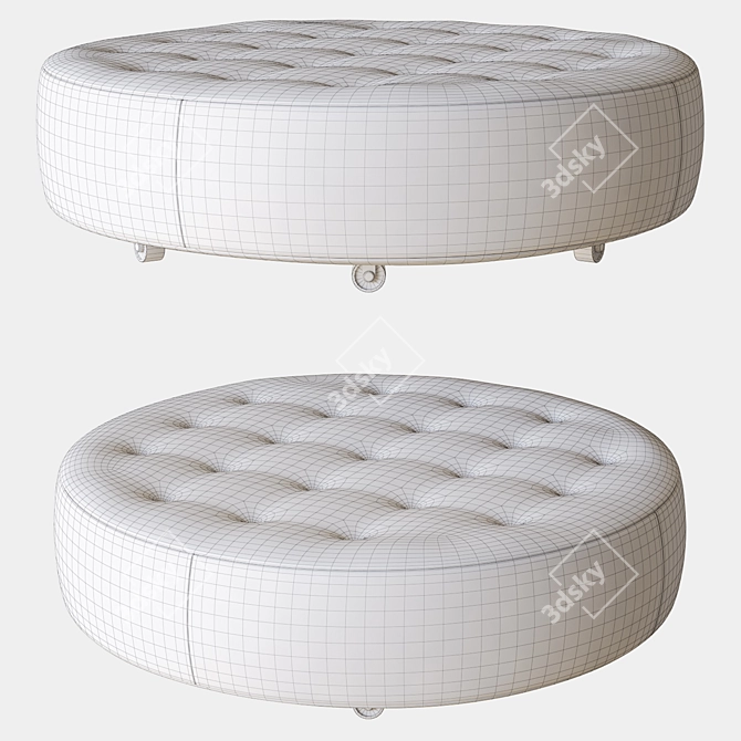 Deliciously Comfortable Cookie Ottoman 3D model image 3