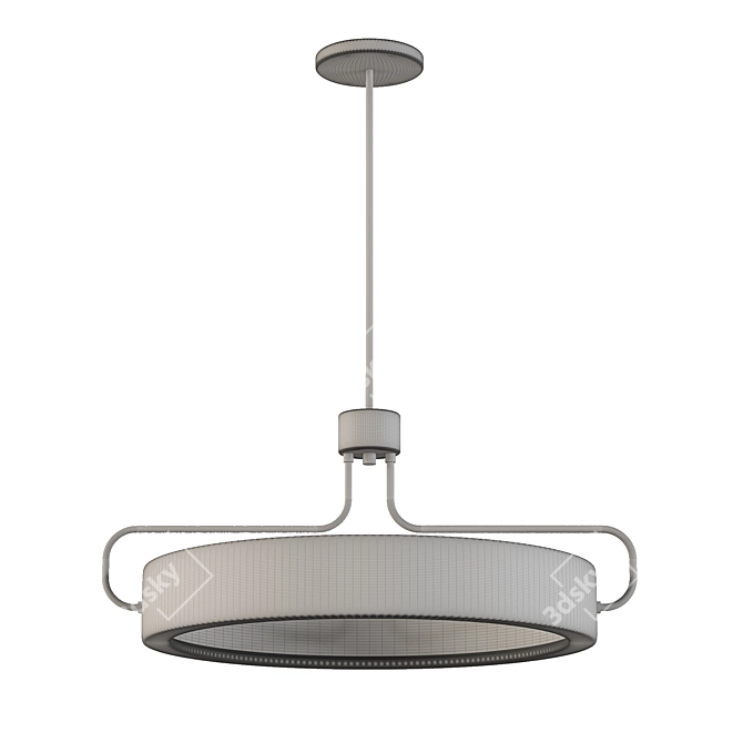 Sleek Pendant Light 002 3D model image 3