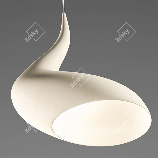 Dollop Pendant: Sleek and Sophisticated 3D model image 2