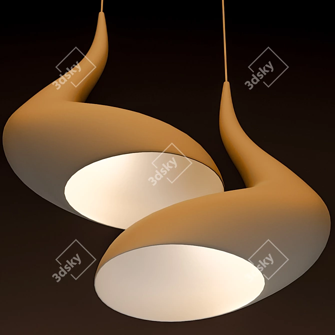 Dollop Pendant: Sleek and Sophisticated 3D model image 3