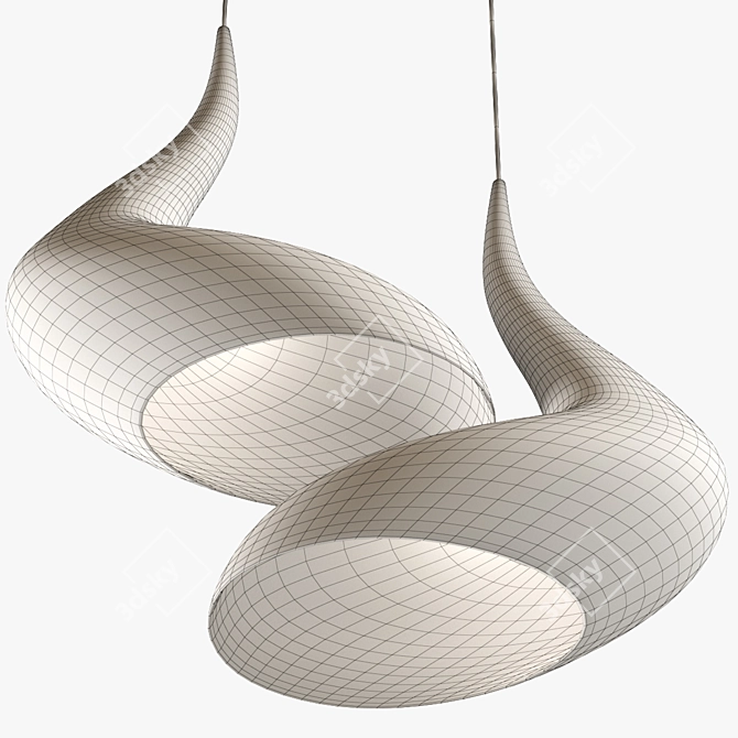 Dollop Pendant: Sleek and Sophisticated 3D model image 4