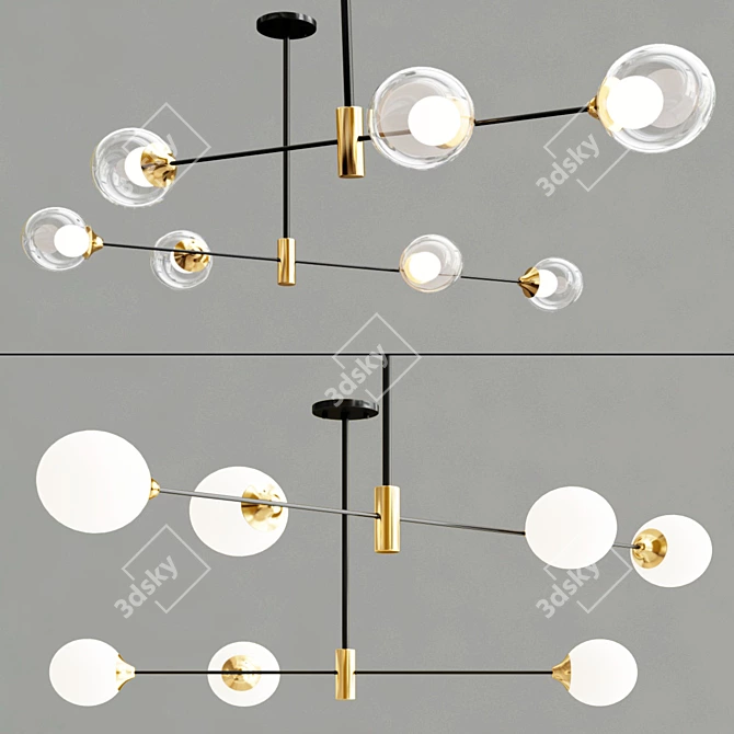 Nordic Style Pendant Lamp 3D model image 4