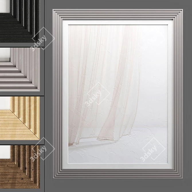 Modern Art Frame 548 - 3D Textured Frames 3D model image 2