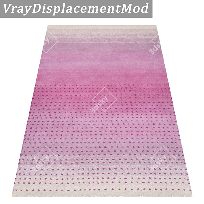 Luxury Textured Carpet Set 3D model image 5