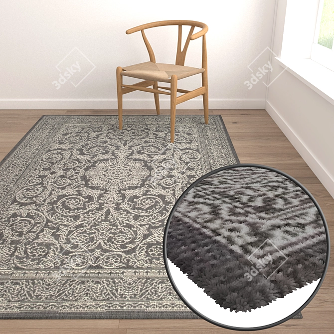 Title: Versatile High-Quality Carpets Set 3D model image 5