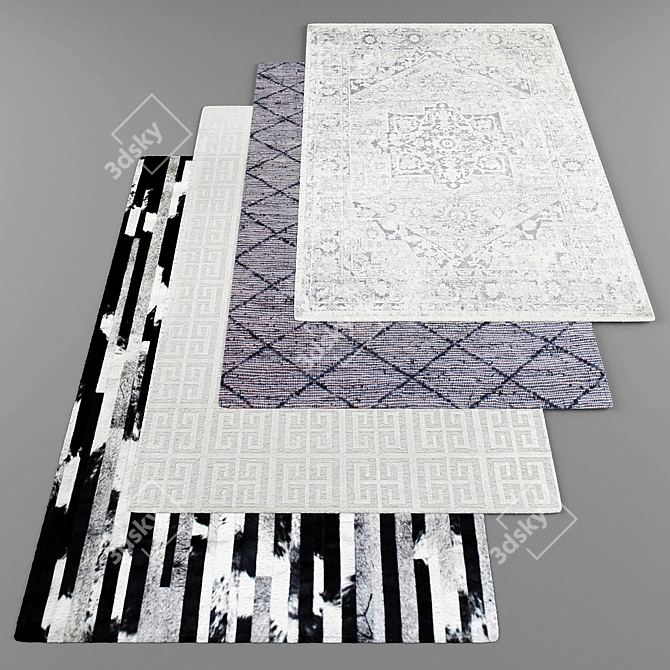 Modern Style Rug Collection 3D model image 1