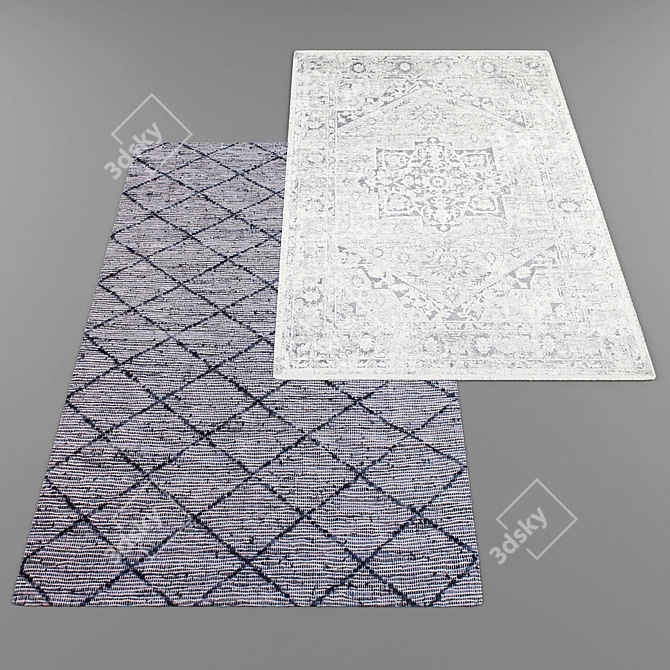 Modern Style Rug Collection 3D model image 2