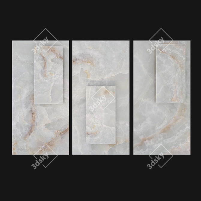 Precious Stone White Porcelain 3D model image 2