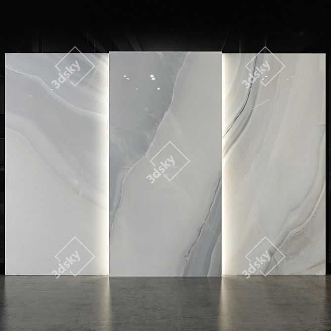 100-Piece Stone Marble Set 3D model image 1